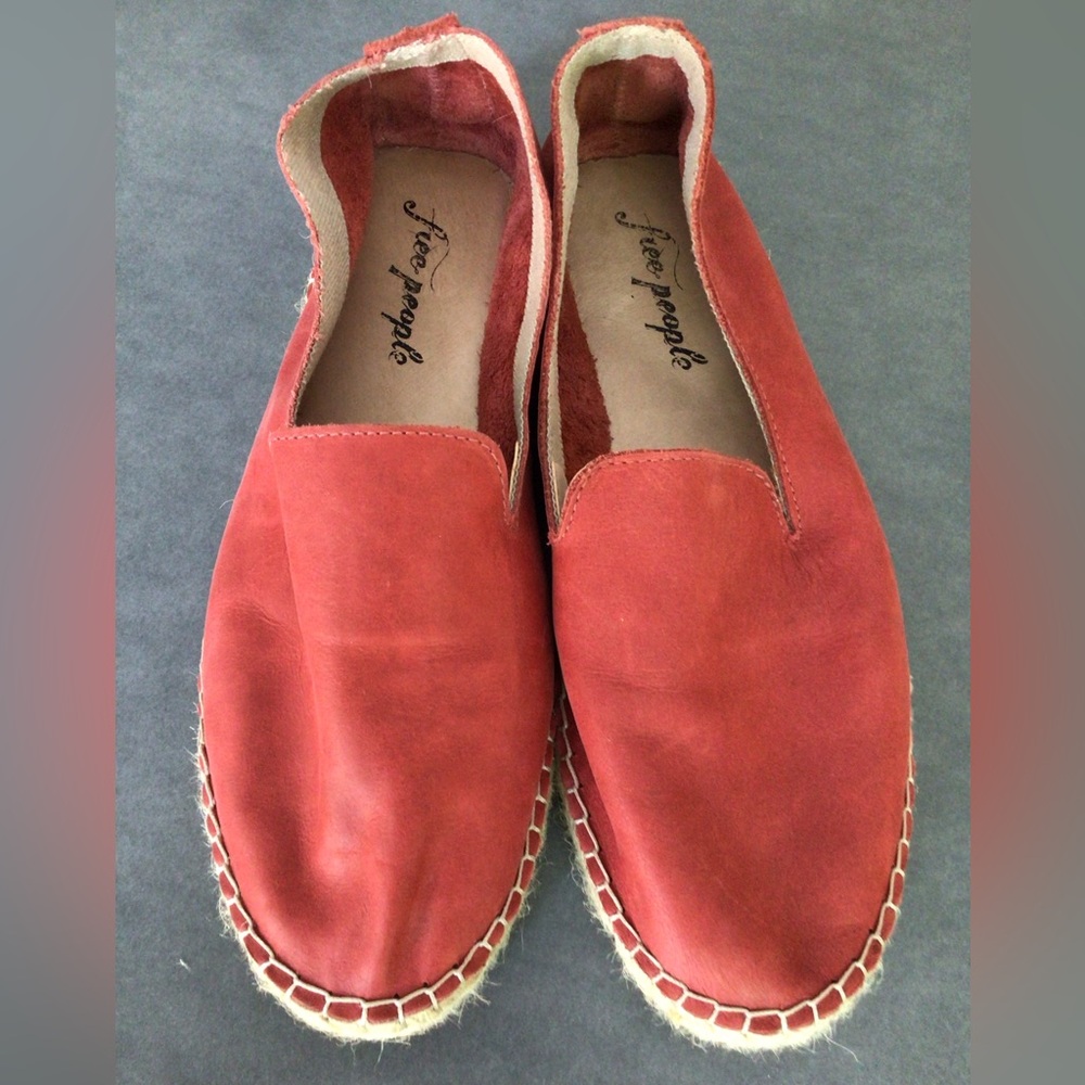 Free People Leather Espadrille Flats